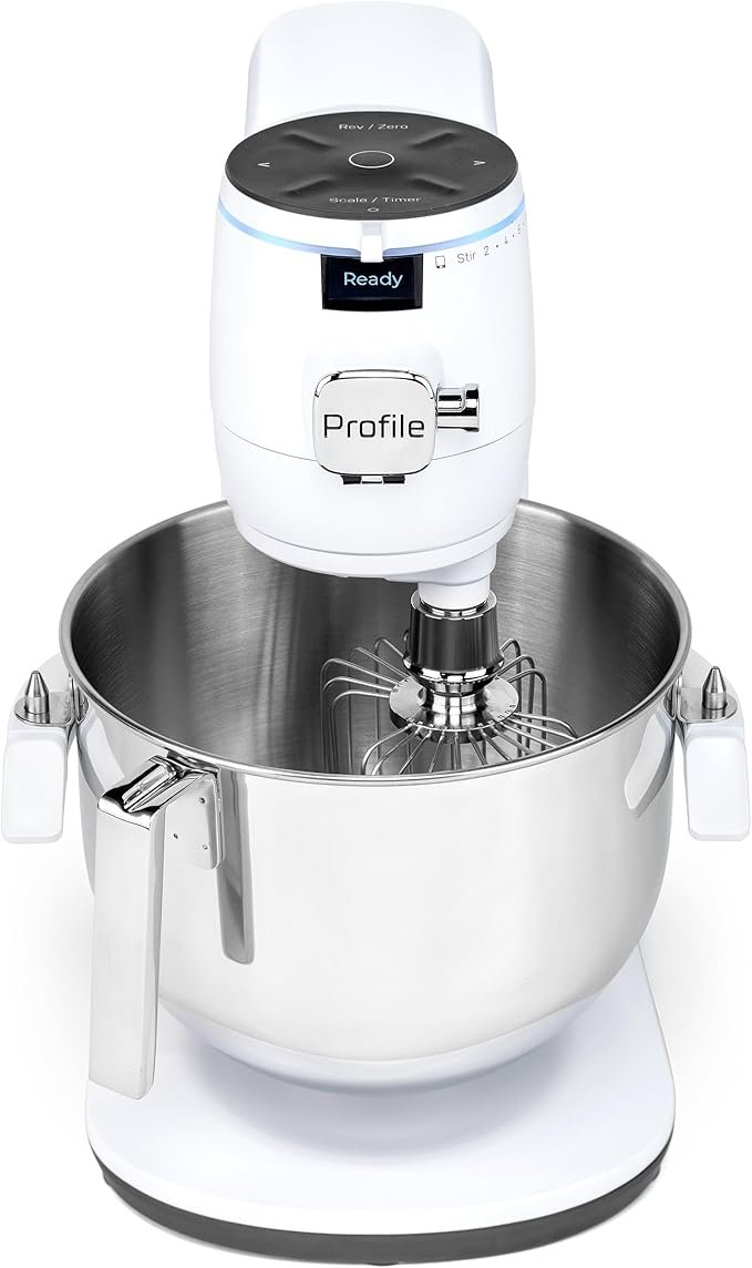 GE Profile Smart Stand Mixer with 7qt Bowl, Built-in Scale, Auto Sense